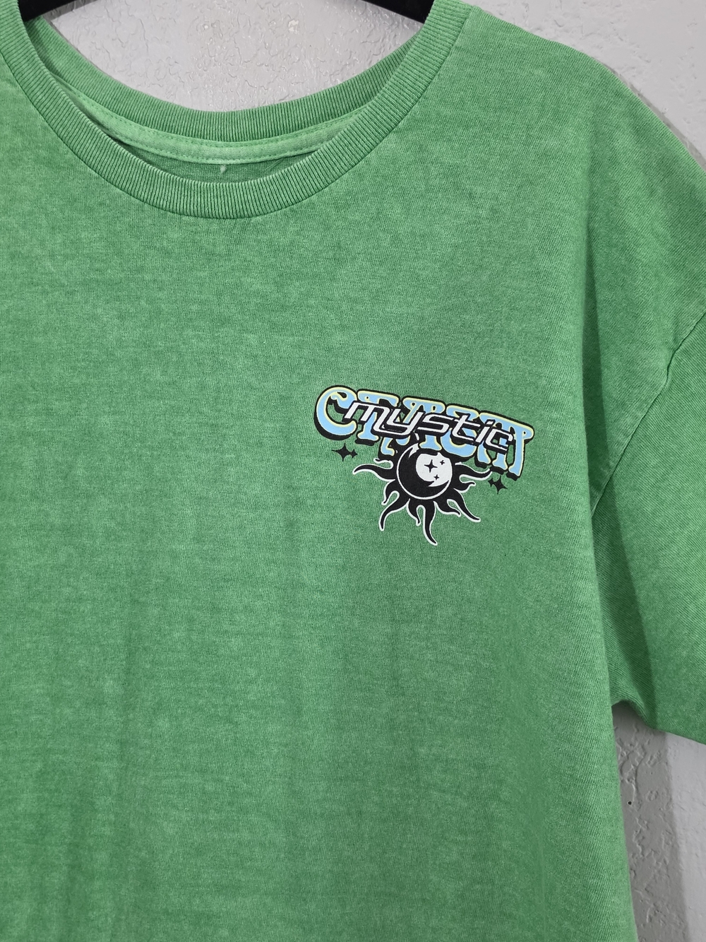PacSun Mystic Vintage Green Graphic Short Sleeve Tee 100% Cotton Mens Large - Picture 4 of 7